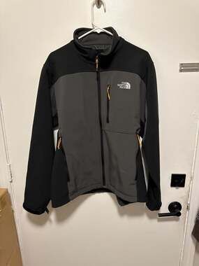 The North Face Apex Bionic Softshell Jacket Men's Medium Grey Black